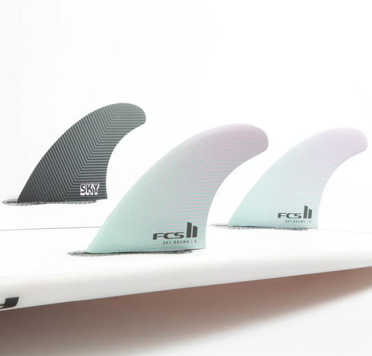 FCS Fins Sky Brown PC Small Seafoam/Lavender Tri