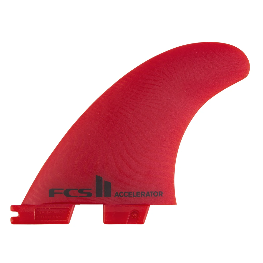 FCS Fins Accelerator Neo Glass Large Red Tri