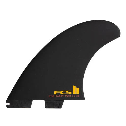 FCS Fins Otis Carey Twin+1 PG Black L-XL
